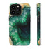 Green Geode in Watercolor - Impact Resistant Phone Case iPhone 13 Pro Matte